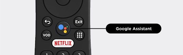 Google Assistant button on MidcoTV remote